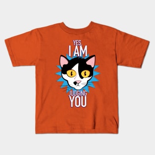 The Cat is Judging You Kids T-Shirt